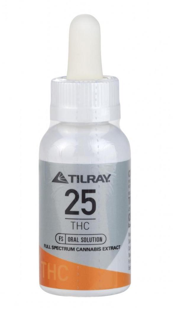 Tilray THC25 Oil 40ml Due Mid September CanView Marketplace