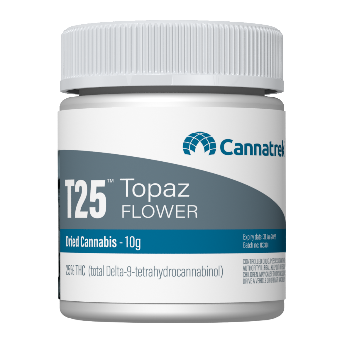 Cannatrek T25 (Topaz) THC Flower 25 10g (S8) BHC
